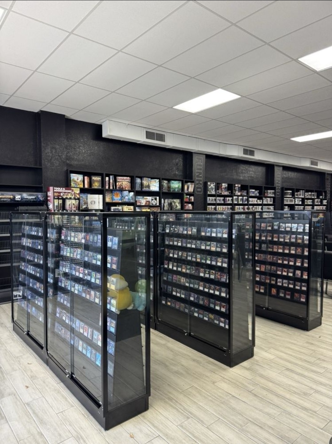 Magic: The Gathering glass display cases