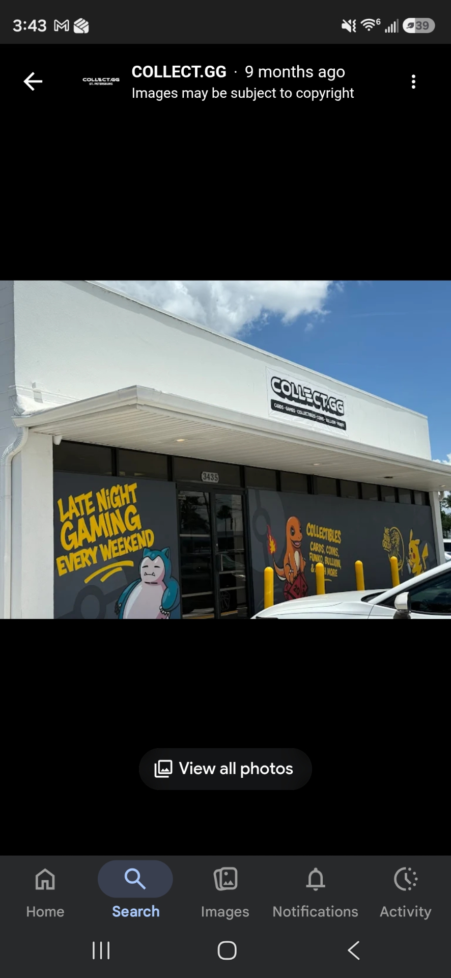 COLLECT.GG storefront on 30th Ave N